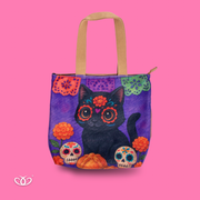 BOLSO TOTEM ILUSTRADO GATO NEGRO CATRIN