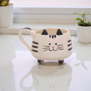 TAZA PATITAS GATO RAYAS 300ml