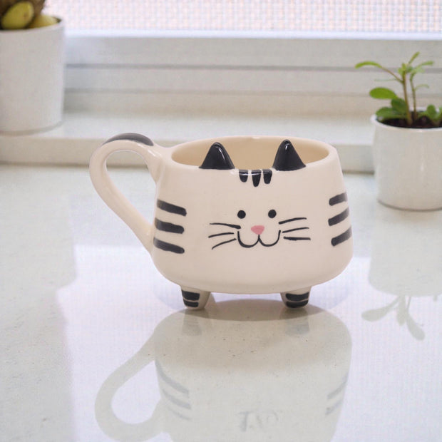 TAZA PATITAS GATO RAYAS 300ml