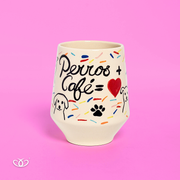 VASO CONICO CH PERRO MAS CAFE