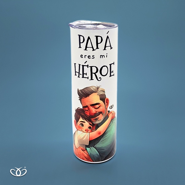TERMO PAPÁ ERES MI HÉROE 01