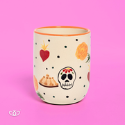 VASO ALTO OFRENDAS NARANJA