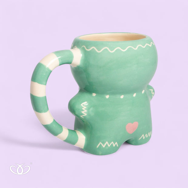 TAZA MUÑECO GALLETA JENGIBRE MENTA