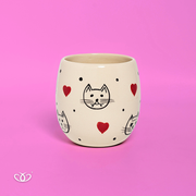 VASO GATOS MAS CAFE BOLA CH