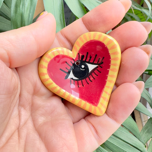 PIEDRA ANTI ESTRES CORAZÓN OJO