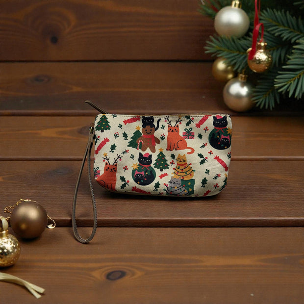 COSMETIQUERA ASA PIEL GATOS NAVIDAD