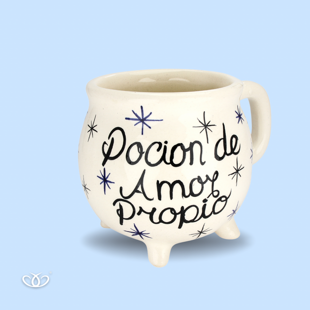 TAZA CALDERO CORAZON CON ALAS