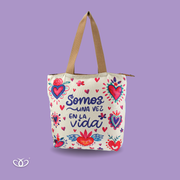 BOLSO TOTEM ILUSTRADO UNA VEZ EN LA VIDA