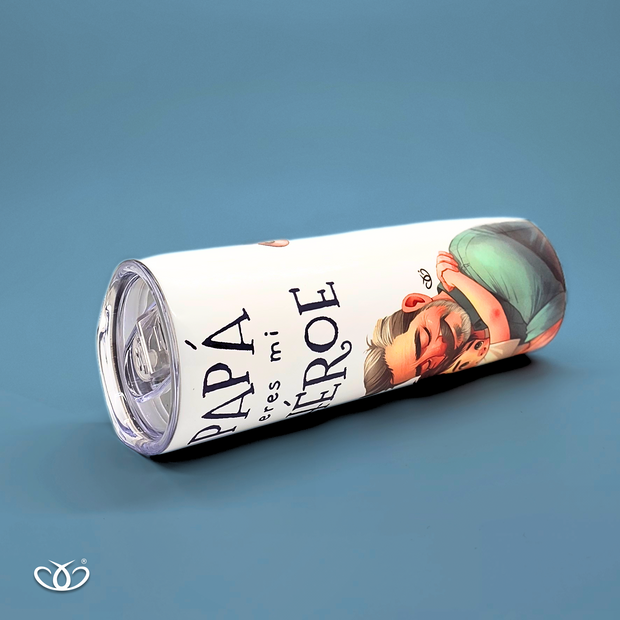 TERMO PAPÁ ERES MI HÉROE 01