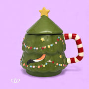 TAZA TARRO PINO GATO 3D 400ml