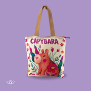 BOLSO TOTEM ILUSTRADO CAPYBARA