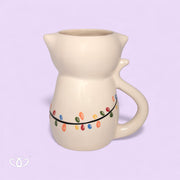 TAZA TARRO  GATO 3D LUCES NAVIDEÑAS 450ml