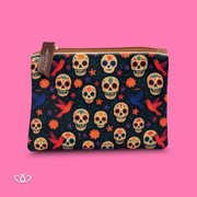 MONEDERO CON PIEL CALAVERAS