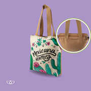 BOLSO TOTEM ILUSTRADO MEXICANA HERMOSA CACTUS