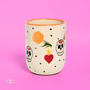 VASO ALTO OFRENDAS NARANJA