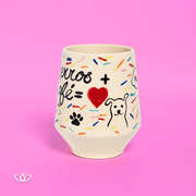 VASO CONICO CH PERRO MAS CAFE
