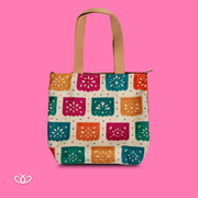 BOLSO TOTEM ILUSTRADO PAPEL PICADO