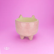 MACETA PATITAS CERDITO ROSA
