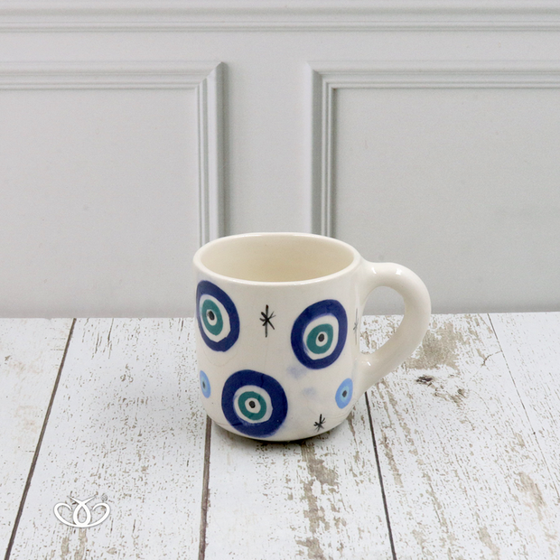 TAZA MINI CIRCULOS Y ESTRELLAS