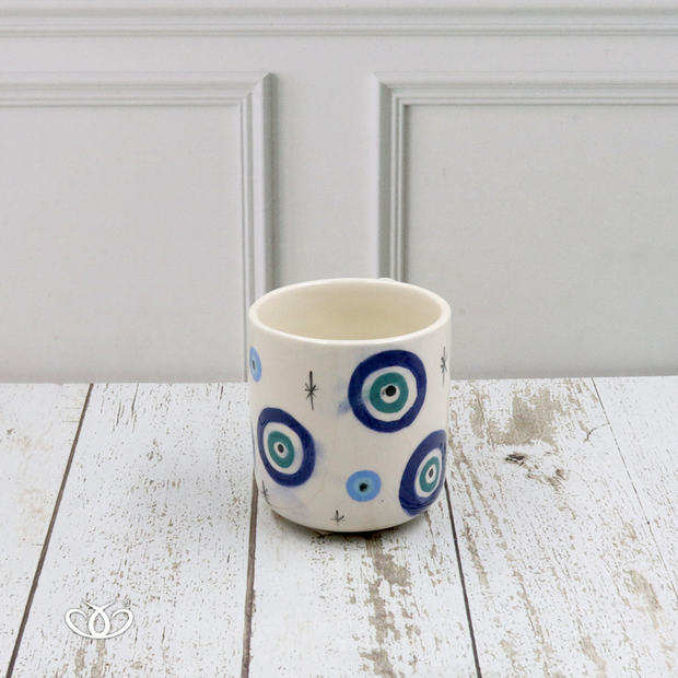 TAZA MINI CIRCULOS Y ESTRELLAS