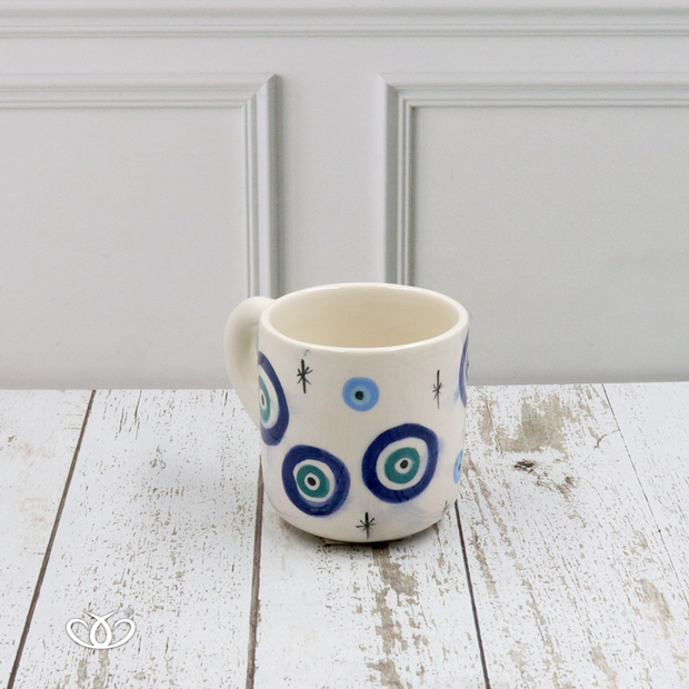 TAZA MINI CIRCULOS Y ESTRELLAS