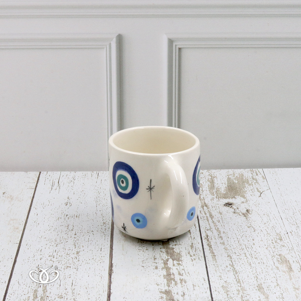 TAZA MINI CIRCULOS Y ESTRELLAS