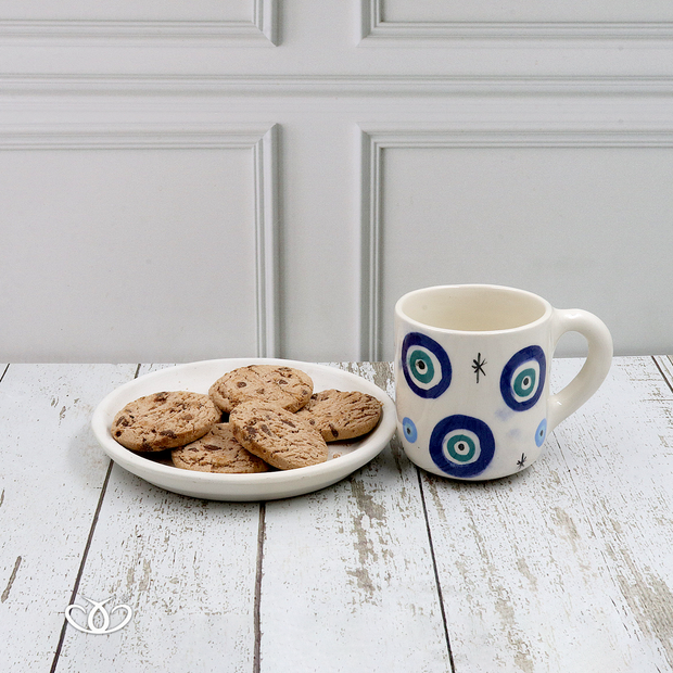 TAZA MINI CIRCULOS Y ESTRELLAS