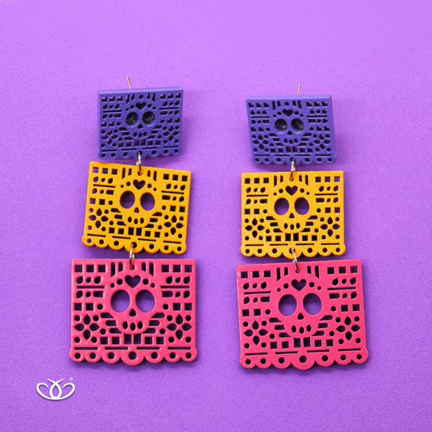 ARETE DE MADERA PAPEL PICADO