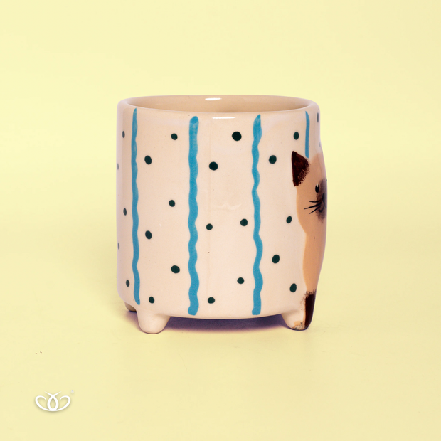 TAZA GATO PATITAS ALTA SIAMES