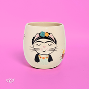 VASO FRIDA GATO BOLA CH