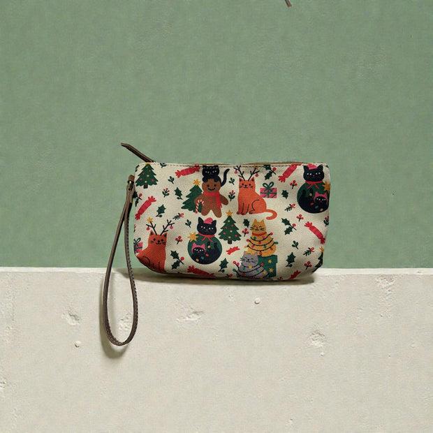 COSMETIQUERA ASA PIEL GATOS NAVIDAD