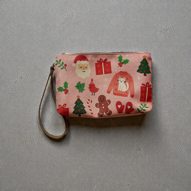 COSMETIQUERA ASA PIEL GATO SUETER NAVIDAD