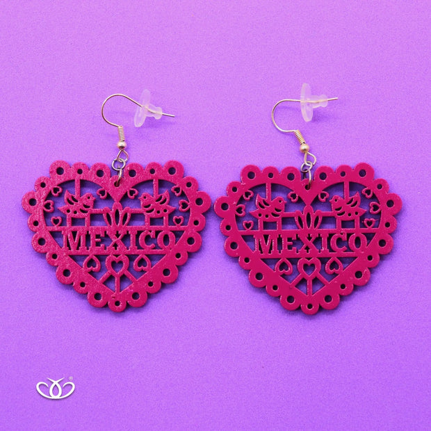 ARETE PAPEL PICADO CORAZON MEXICO
