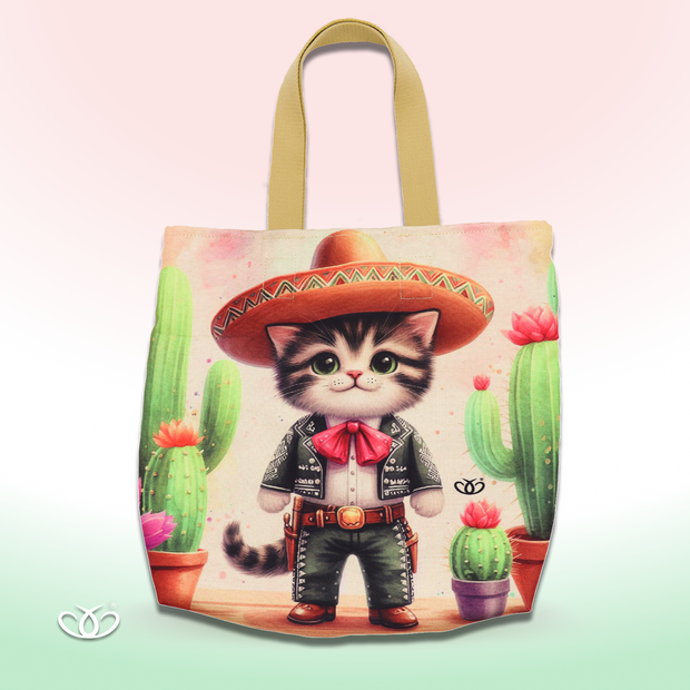 BOLSO ECOLÓGICO GATITO CHARRO (EDICIÓN LIMITADA)