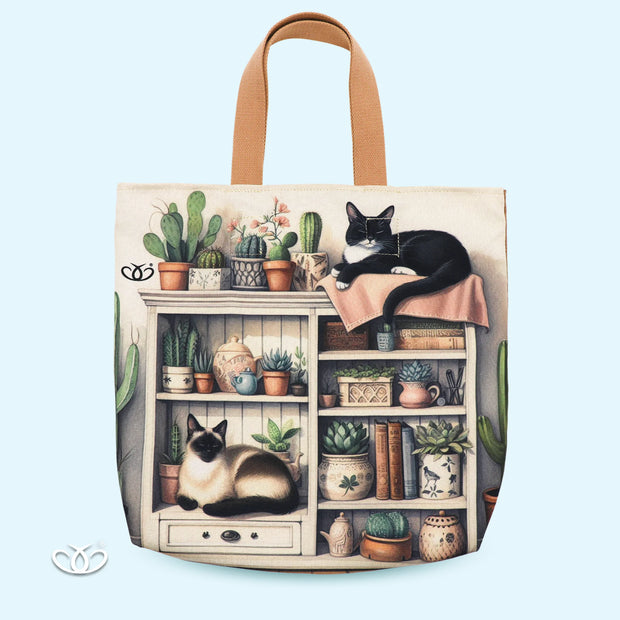 BOLSO ECOLÓGICO GATOS LIBRERO