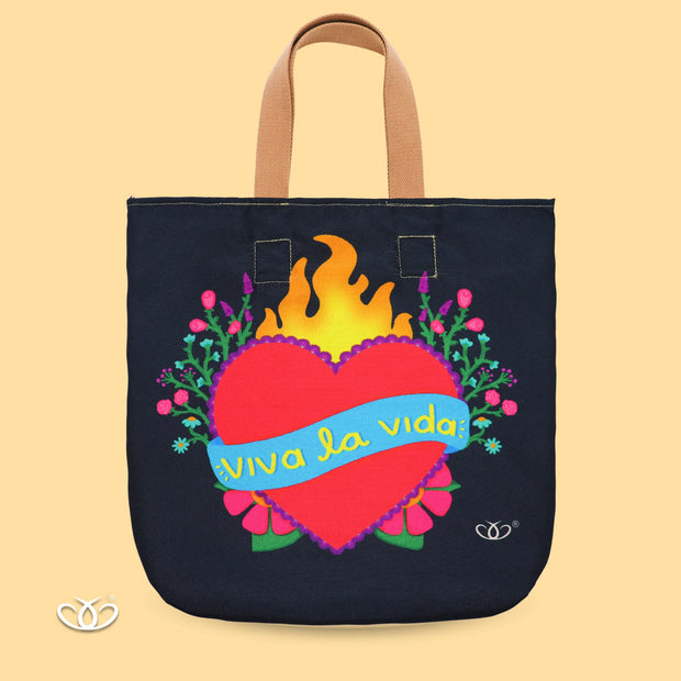 BOLSO ECOLÓGICO VIVA LA VIDA CORAZÓN