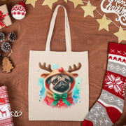 BOLSO LIGERO PERRO BULLDOG NAVIDEÑO