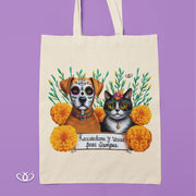 BOLSO LIGERO RECUÉRDAME Y VIVIRÉ GATO & PERRO