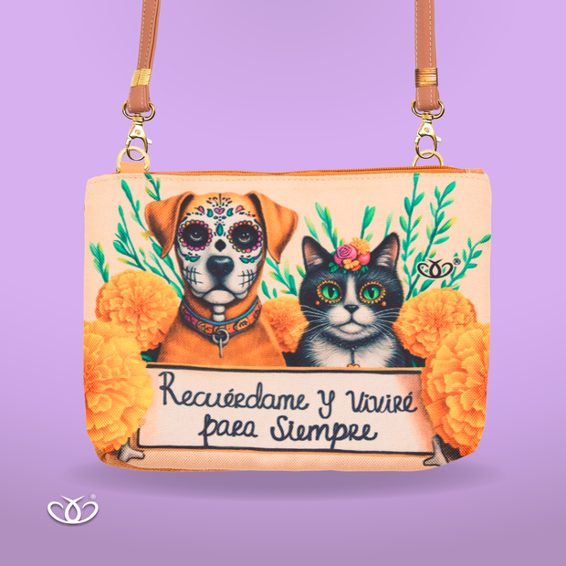 BOLSO TURRÓN RECUÉRDAME Y VIVIRÉ GATO & PERRO