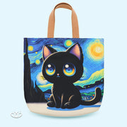 BOLSO ECOLOGICO GATO NOCHE ESTRELLADA