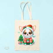 BOLSO LIGERO PERRO CHIHUAHUA NAVIDEÑO