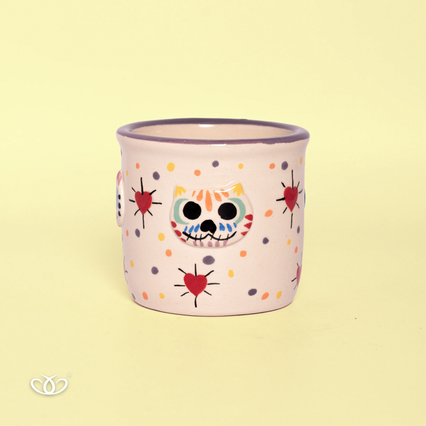 TAZA POCILLO GATO CORAZÓN 300 ml