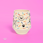 VASO CONICO CH PERRO MAS CAFE