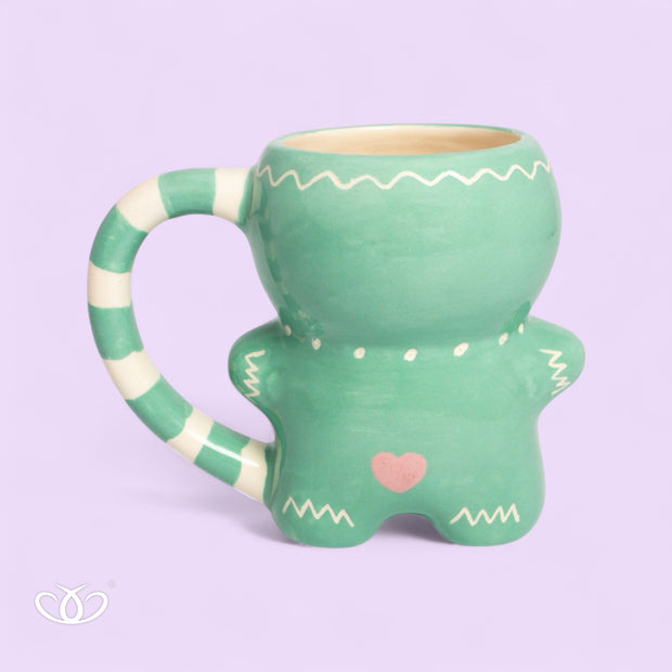 TAZA MUÑECO GALLETA JENGIBRE MENTA