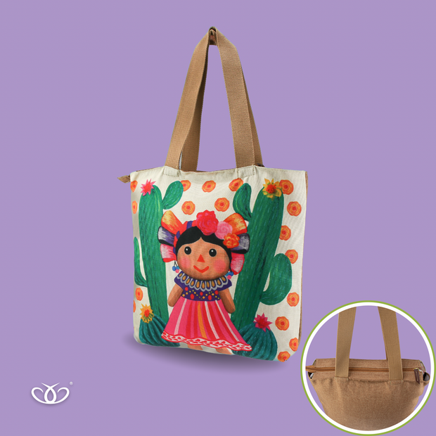 BOLSO TOTEM ILUSTRADO LELE