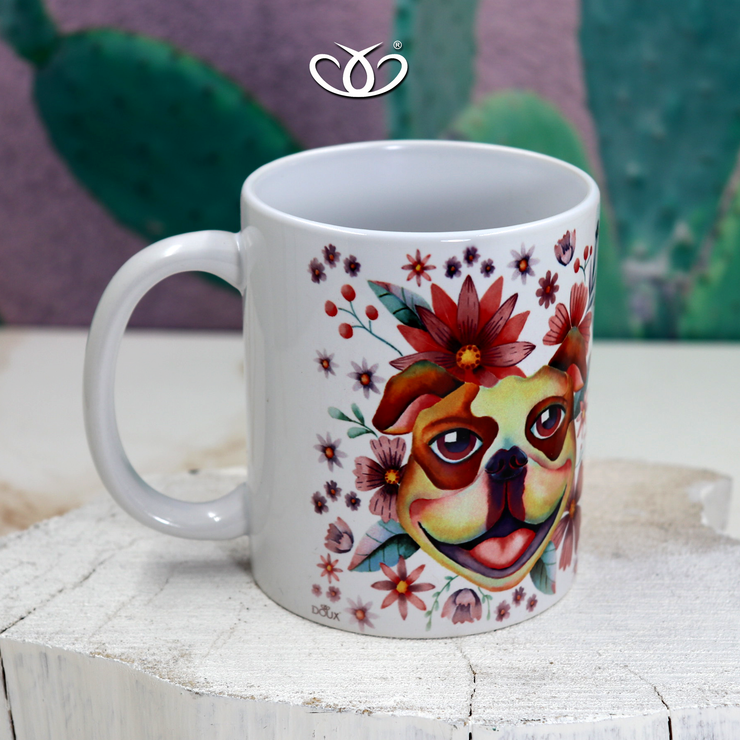 TAZA SUBLIMADA PERRO BULLDOG