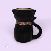 TAZA TARRO  GATO NEGRO BUFANDA 3D 450ml