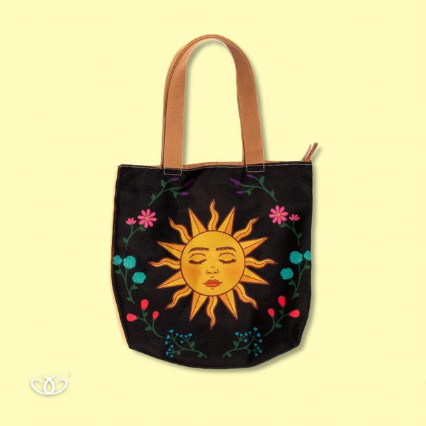 BOLSO TOTEM SOL FLORAL
