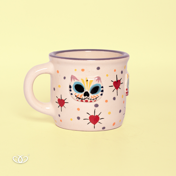 TAZA POCILLO GATO CORAZÓN 300 ml