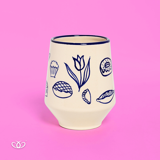 VASO CONICO CH PAN AZUL